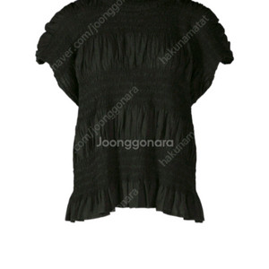 미 이세이미야케 플리츠플리즈 슈링크 탑 블랙 새상품