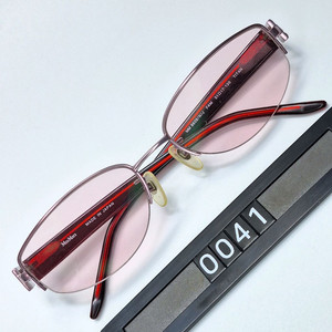 막스마라 MAX MARA mm 8628 티타늄 반무테 안경테 일본 제조 수입 패션 아이웨어 여성용 레트로 빈티지