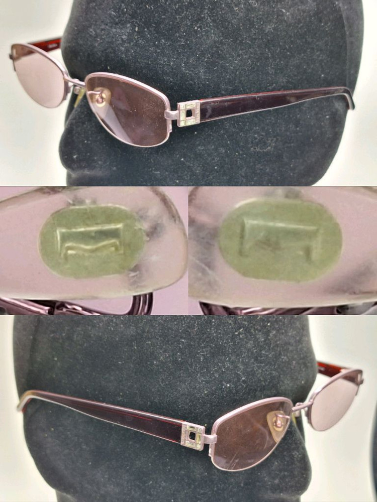 막스마라 MAX MARA mm 8628 티타늄 반무테 안경테 일본 제조 수입 패션 아이웨어 여성용 레트로 빈티지--4