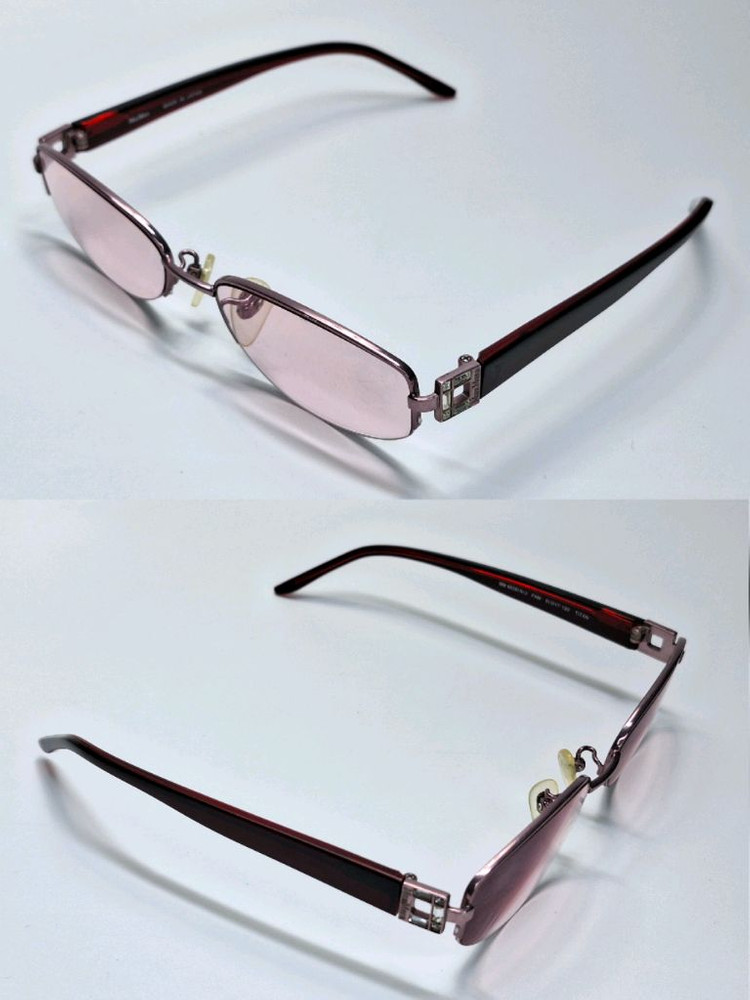 막스마라 MAX MARA mm 8628 티타늄 반무테 안경테 일본 제조 수입 패션 아이웨어 여성용 레트로 빈티지--6