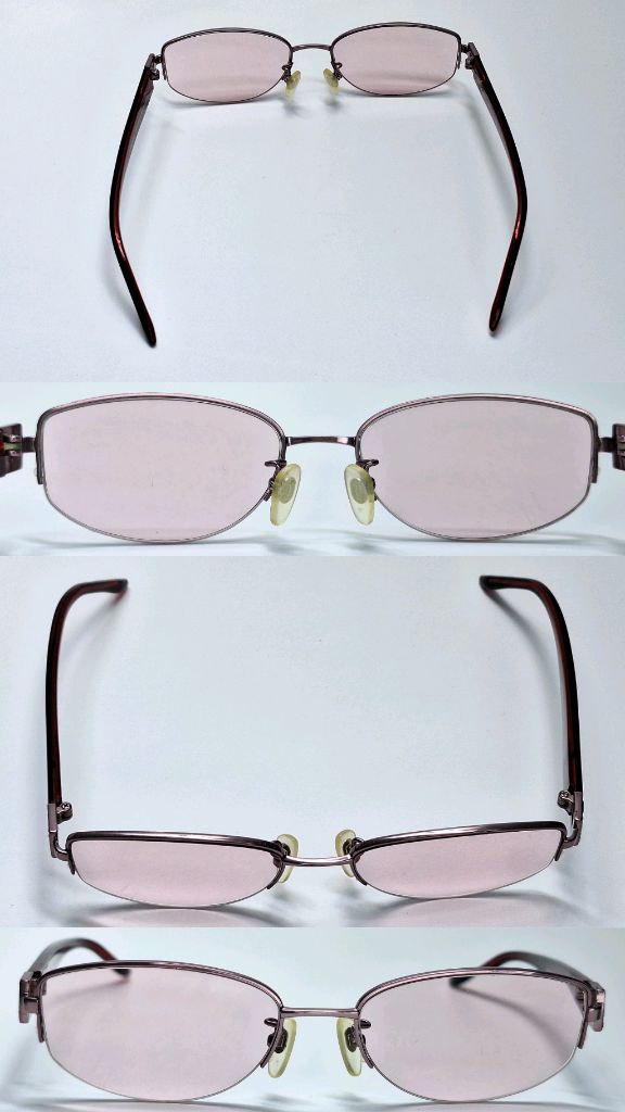 막스마라 MAX MARA mm 8628 티타늄 반무테 안경테 일본 제조 수입 패션 아이웨어 여성용 레트로 빈티지--8