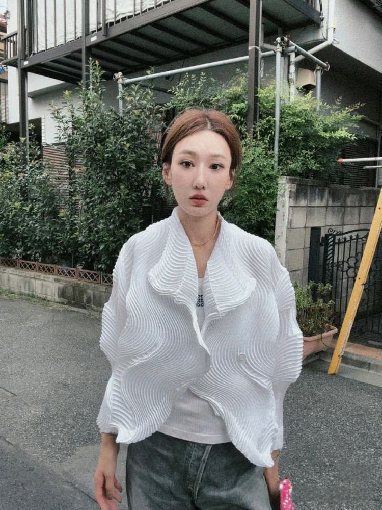 전설템)이세이미야케 에이폭에이블 자켓,스카프 ~--2