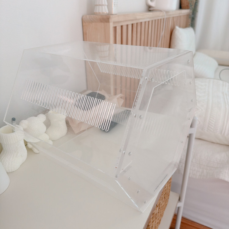 허니컴하우스 육각 사육장 아크릴 사육장 케이지 피그미, 도마뱀, 크레--4