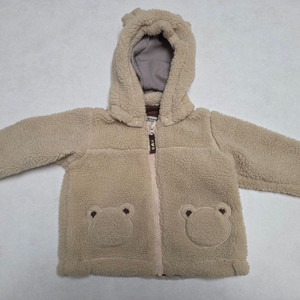 미키하우스 핫비스킷 곰돌이 털 후드 뽀글이 점퍼 90 (M사이즈)