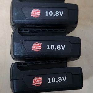 10.8V 리튬배터리 3개 세트