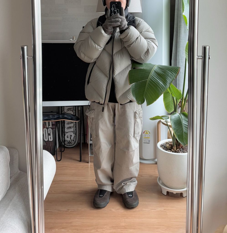 노스페이스 재팬 어센트 패딩 XXL 클레이 그레이 이미지