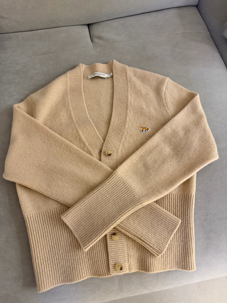 메종키츠네 가디건--1