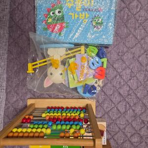 수학공룡 수놀이 가방&원목 주판&몬테소리 장난감 이미지