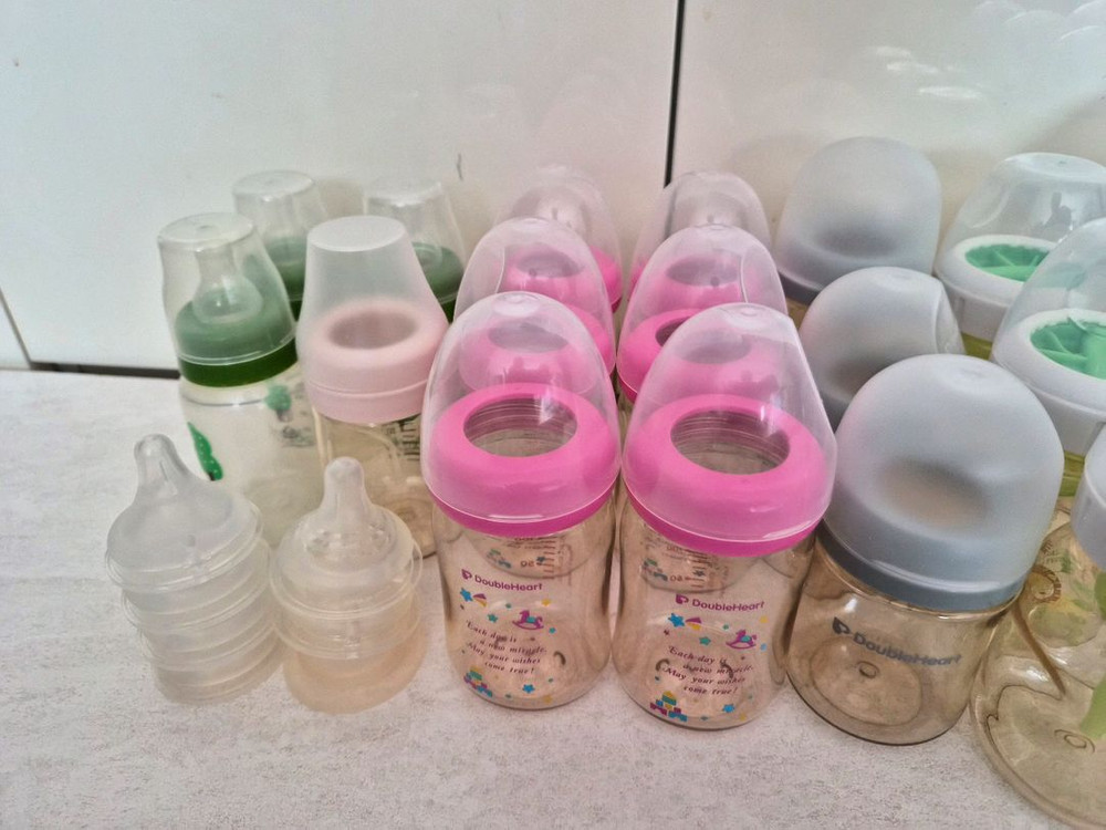 더블하트 젖병, 닥터브라운 젖병, 그린맘 스펙트라 젖병 이미지