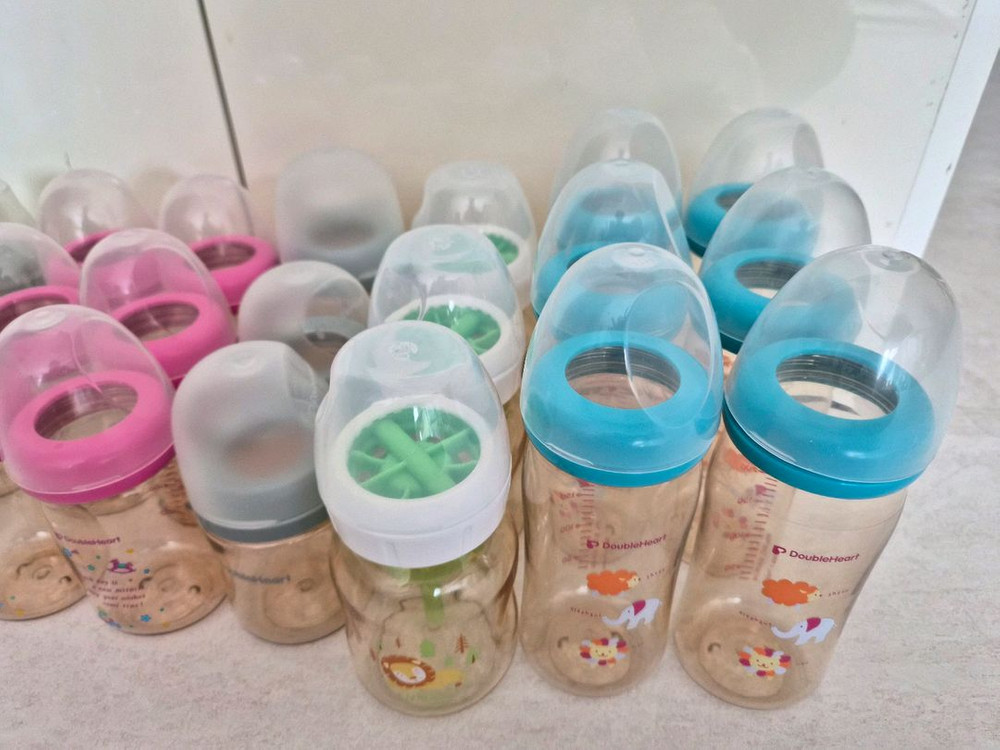 더블하트 젖병, 닥터브라운 젖병, 그린맘 스펙트라 젖병 이미지