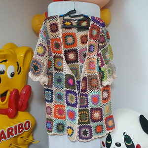 새상품 모티브 뜨개 가디건 (사계절 다 사용가능)