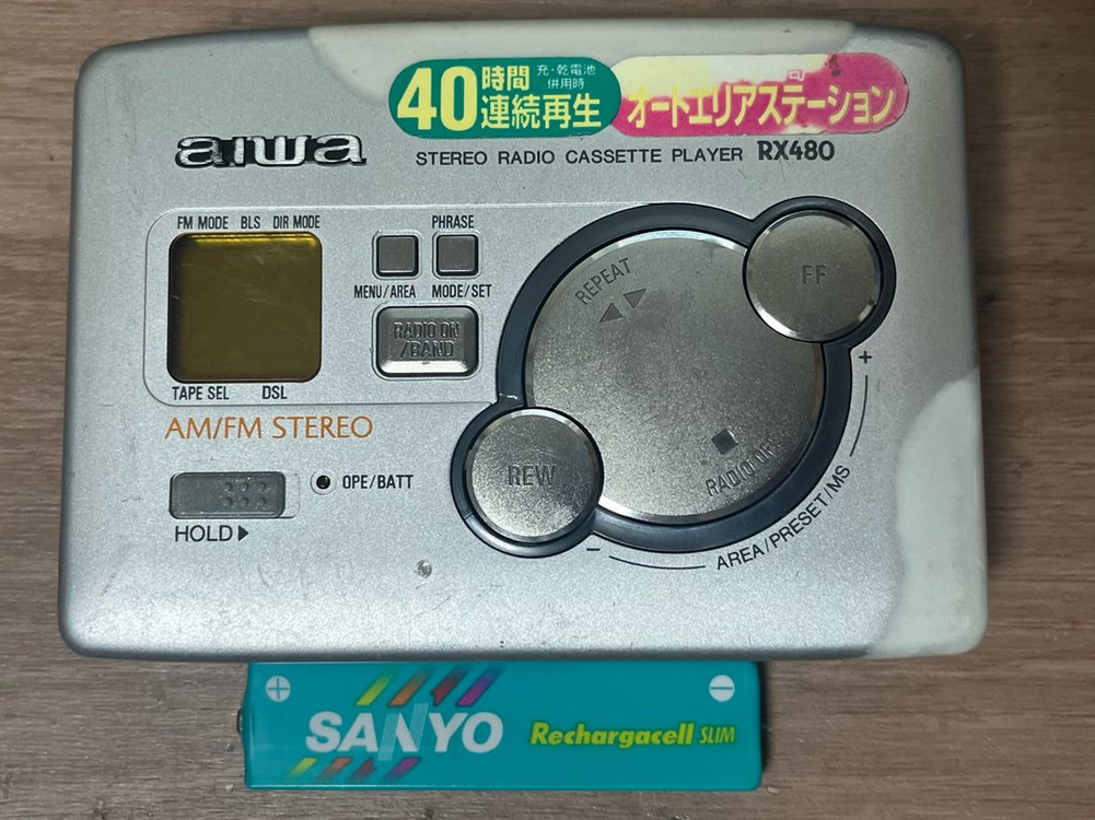 AIWA RX480 카세트 워크맨 라디오 아이와 rx480--1