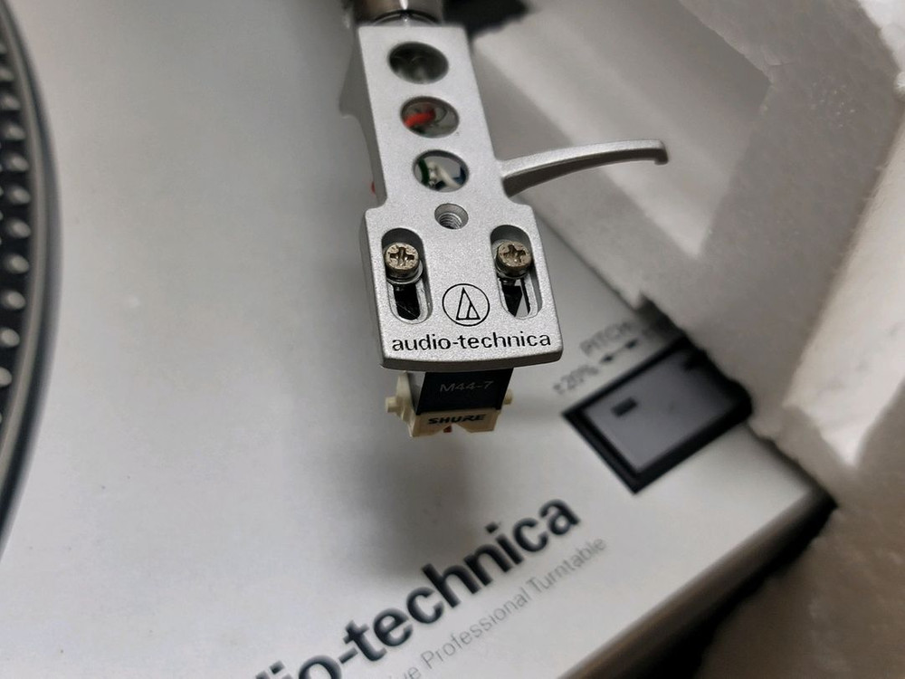 오디오테크니카 AT-LP120-USB 턴테이블 슈어 M44-7(고장)--2