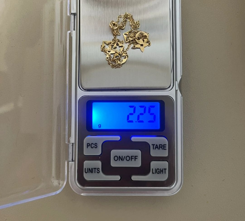 14k클로버 목걸이--2