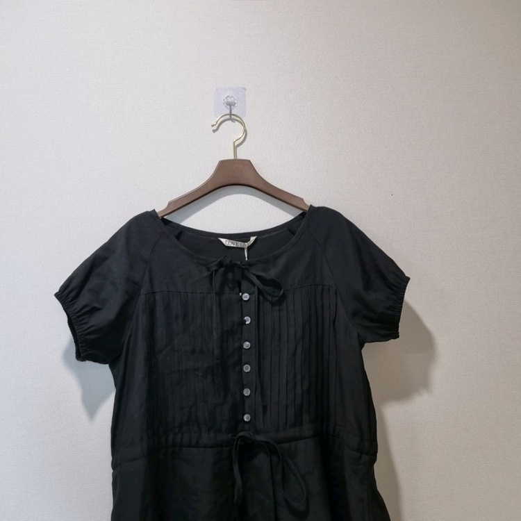 LOVE US U 러브어스유 블랙 핀턱 원피스 F 새상품 이미지