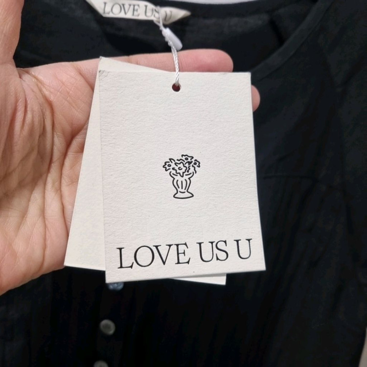 LOVE US U 러브어스유 블랙 핀턱 원피스 F 새상품 이미지