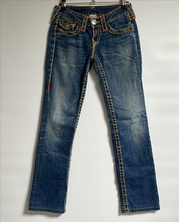 트루릴리전 세미부츠컷 플레어진 데님 팬츠 청바지 25 이미지