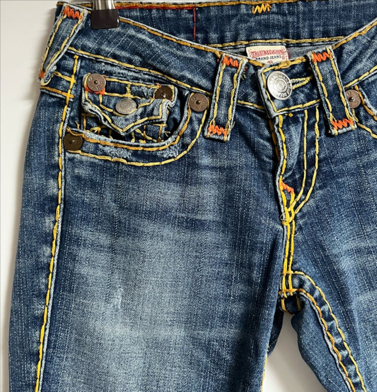 트루릴리전 세미부츠컷 플레어진 데님 팬츠 청바지 25 이미지