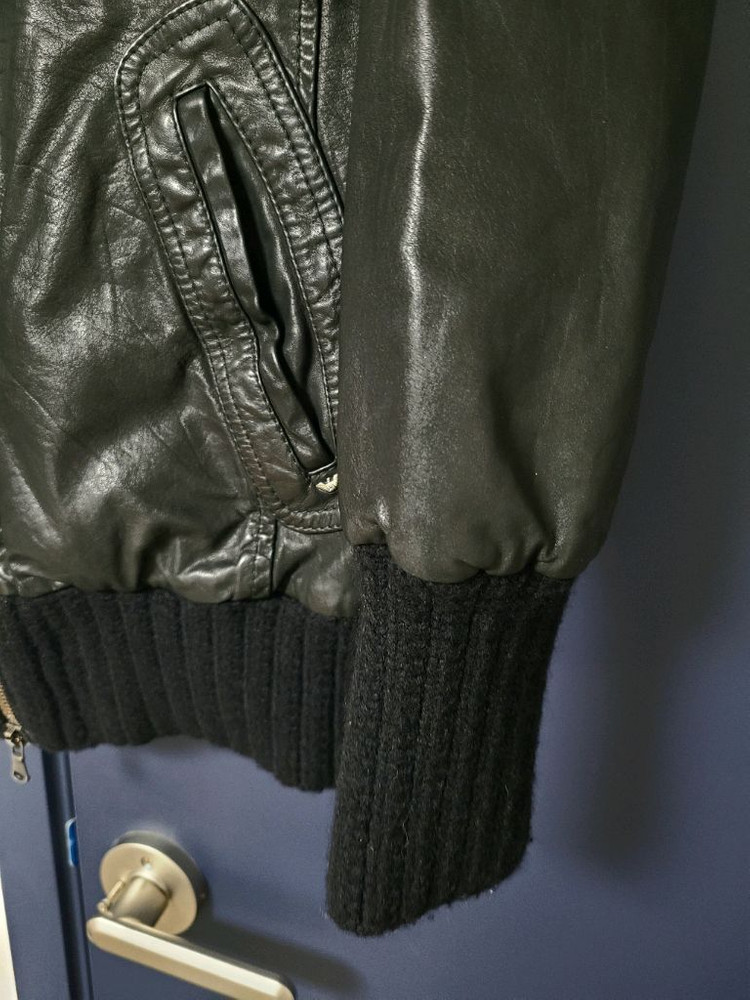 알마니 소가죽자켓--3