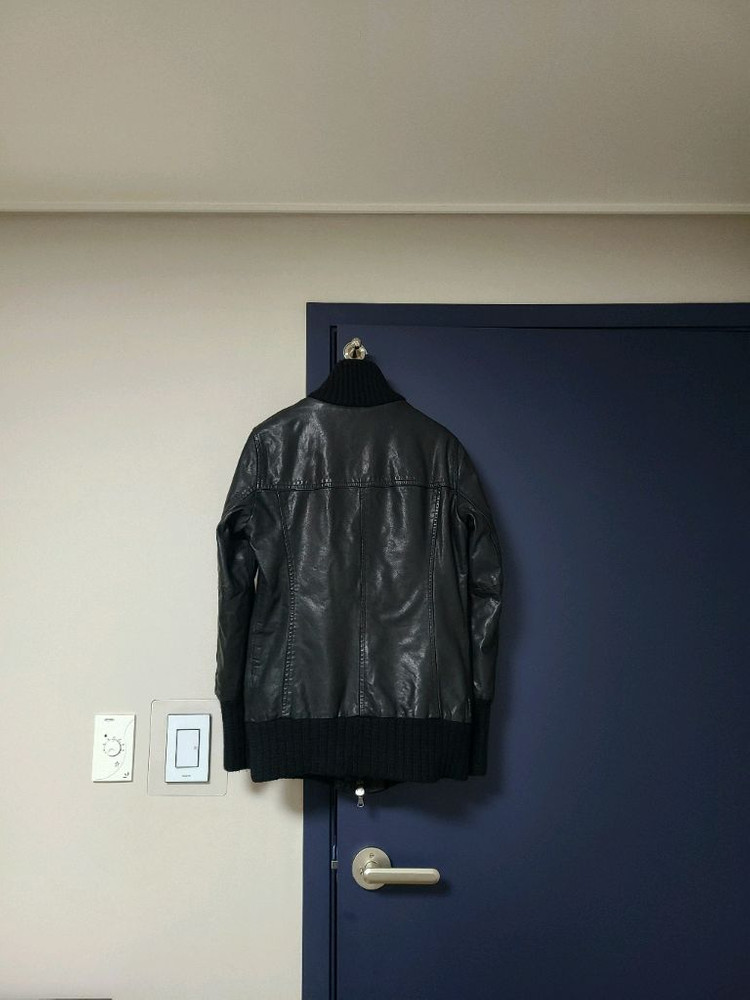 알마니 소가죽자켓--4