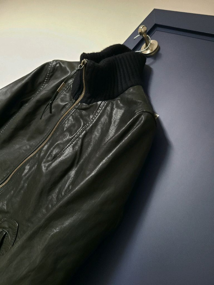 알마니 소가죽자켓--5