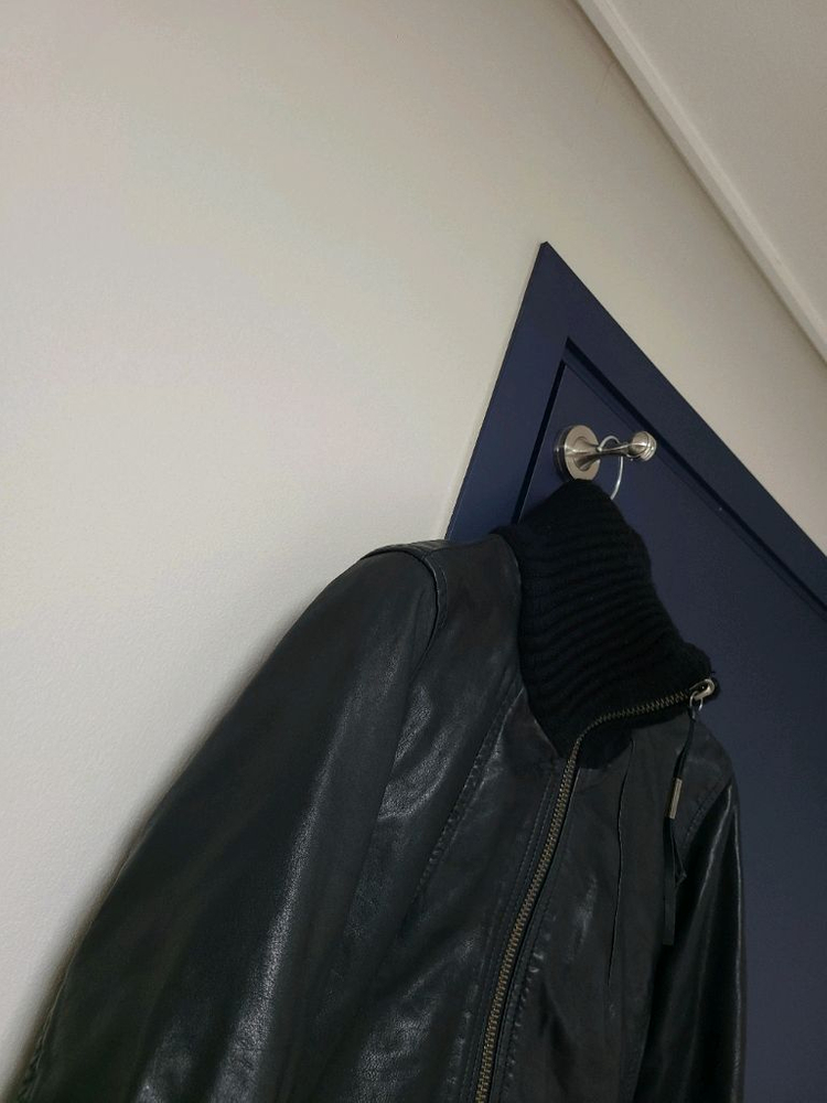 알마니 소가죽자켓--6