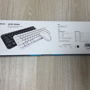 PLEOMAX AVEC-202M 무선 키보드 마우스 세트 화이트 이미지