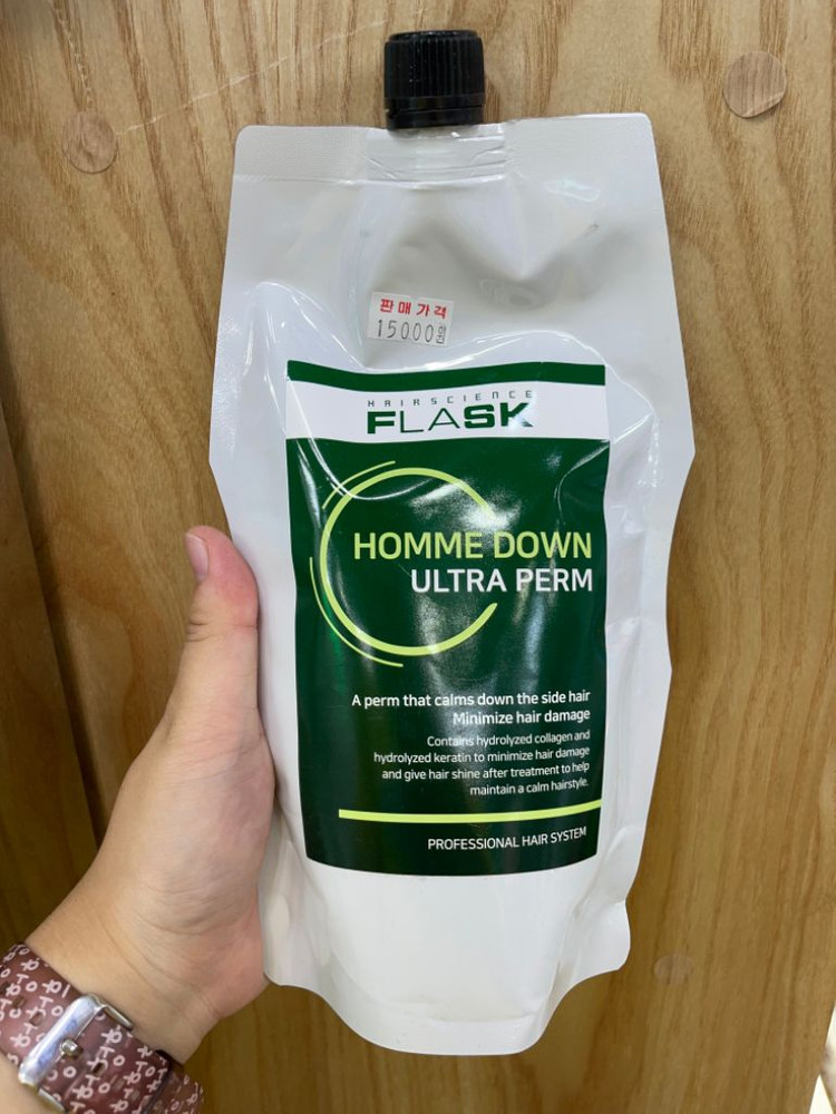 [새제품] 플라스크 옴므 다운 울트라 펌 500g--2