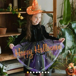가을 M 110호 7호 아동 여인 핑크베리 할로윈 원피스 드레스 이미지