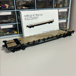 레고 해외커스텀 제품 1:45 열차 화물운송칸 판매 이미지