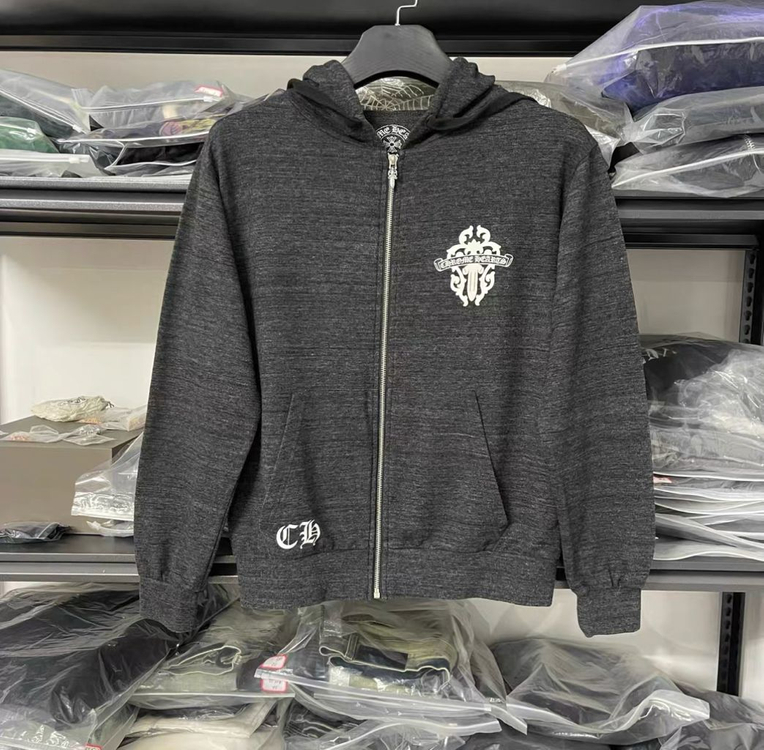 크롬하츠 헤비 그레이 대거 후드 집업 이미지