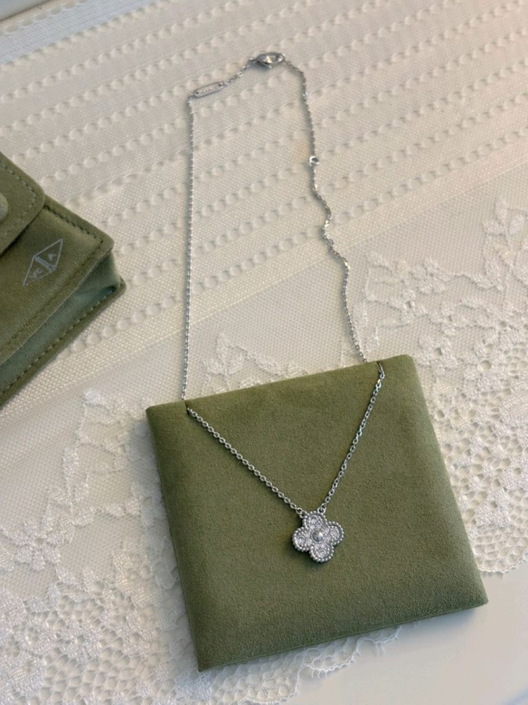 반클리프 빈티지 다이아 목걸이--3