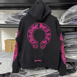 크롬하츠 핑크 홀스슈 후드 집업 이미지