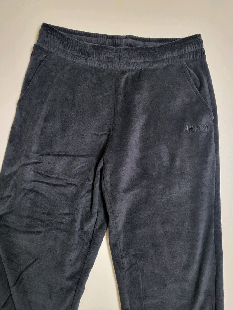 NYCPONY 블랙 벨로아 트레이닝복 새제품--3