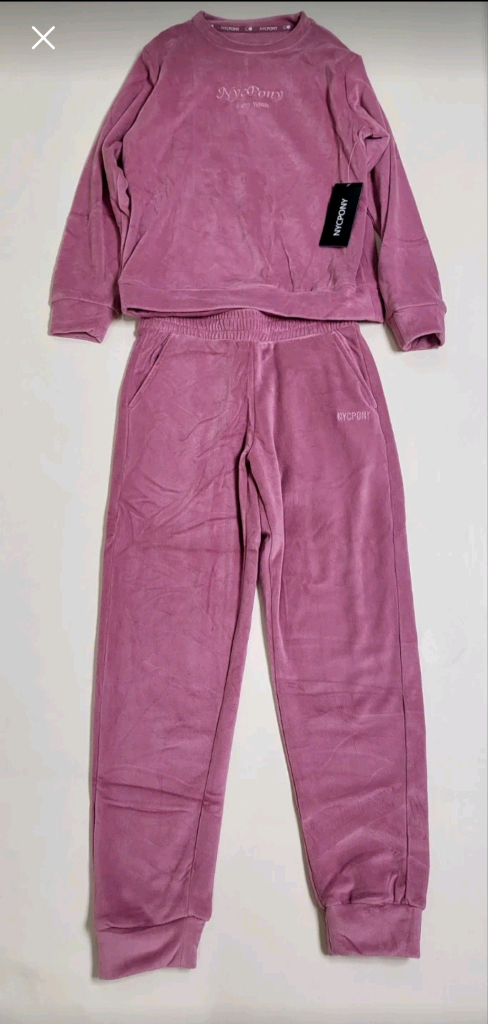 NYCPONY 블랙 벨로아 트레이닝복 새제품--7
