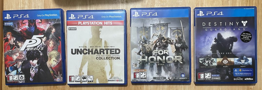 PS4 게임 6개 일괄 판매 (페르소나5, 언차티드 1-2-3 컬렉션, 어몽어스, 라쳇앤클랭크 외), 플스4--3