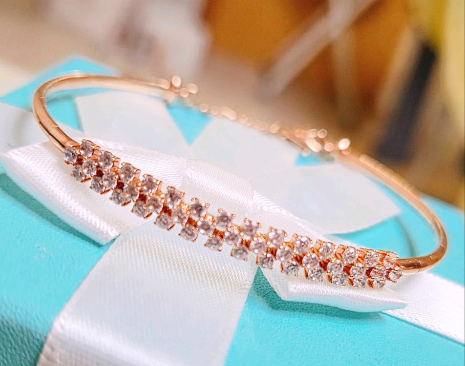 14k로즈반뱅글팔찌--1