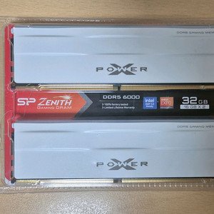 미개봉) 실리콘파워 DDR5 32GB ( 16GB x2) 6000MHz CL30 화이트 램