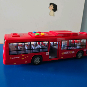 레드 대형 버스 자동차 새상품