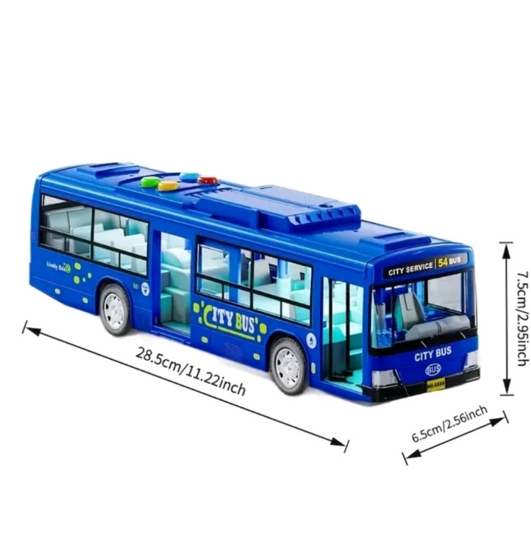 레드 대형 버스 자동차 새상품--2