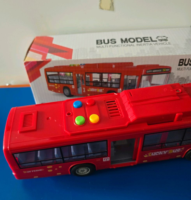 레드 대형 버스 자동차 새상품--5