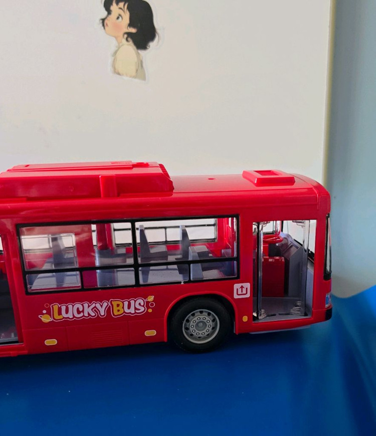 레드 대형 버스 자동차 새상품--6