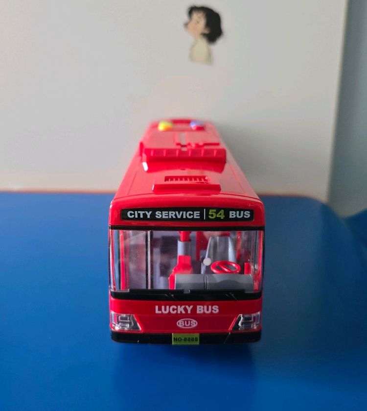 레드 대형 버스 자동차 새상품--7