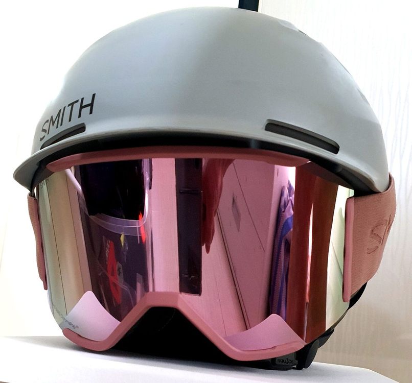 스미스 스키보드 레벨 헬맷,,스쿼드 아이오맥 고글 이미지