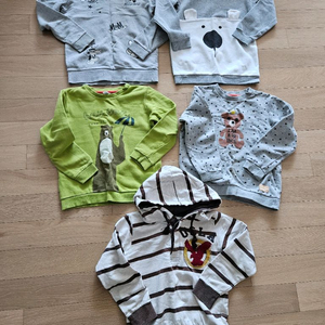 유아 아동 맨투맨 긴팔티셔츠5벌