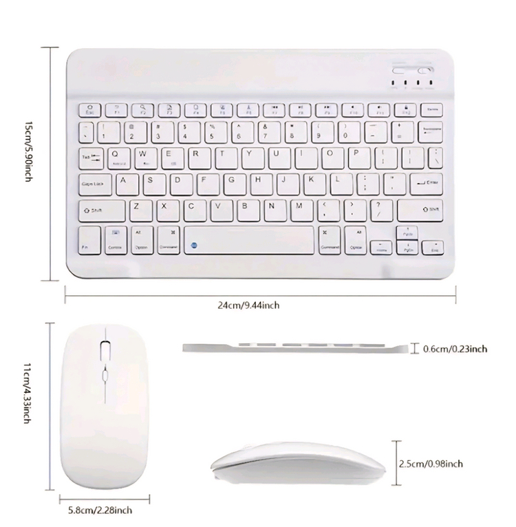 10인치 무선 블루투스 키보드 마우스 세트 새상품--2