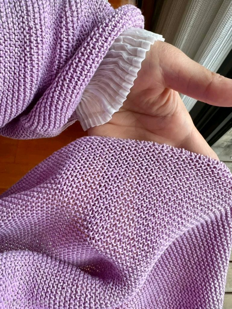 이세이미야케 미 니트 탑 겸 베스트--0