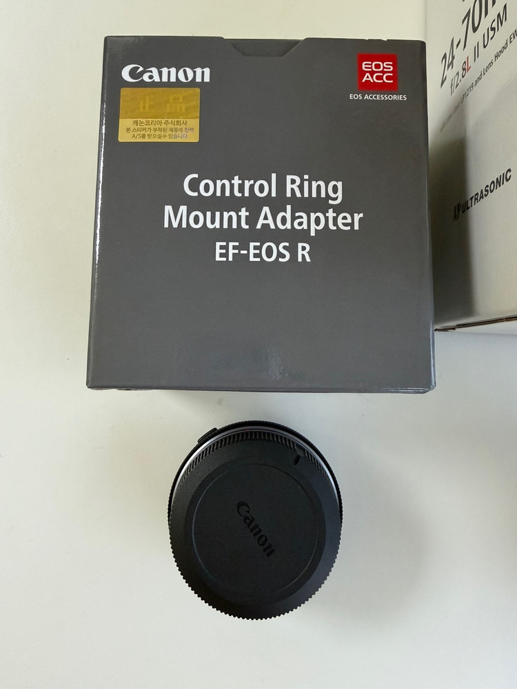 캐논 24-70 ii 신계륵 + 캐논 EF-EOS R 컨트롤 링 마운트 어댑터--3