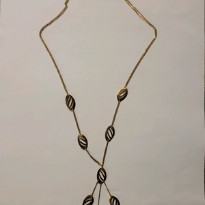 여성)18k 두줄 체인 목걸이. 이미지