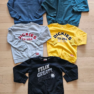 유아 아동 맨투맨 긴팔티셔즈 5벌